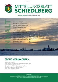 Mitteilungsblatt Dezember 2023 (19.12.2023)
